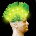 Green Light Up LED Mohawk Wig